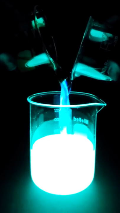Using luminol to make a glowing waterfall