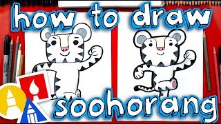 how to draw soohorang the pyeongchang winter olympics mascot