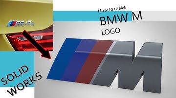 HOW TO MAKE BMW M LOGO IN SOLID WORKS.