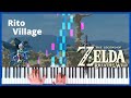 Rito village  the legend of zelda breath of the wild  piano cover  sheet music