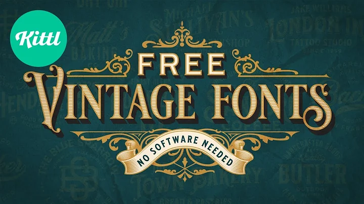 Unlock Your Creativity with these 5 Free Vintage Fonts