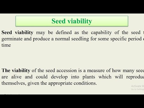 Seed technology lecture-5 | Seed viability