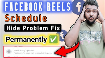facebook schedule hide problem | facebook schedule not open #facebookschedulenotopen