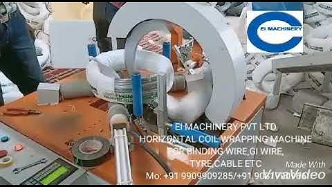 GI wire coil wrapping machine