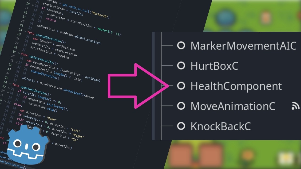 ⁣Reusable COMPONENTS in Godot | ARPG S02E05