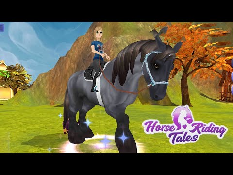 Видео: Получила Клейдесдаля 🌺 Horse Riding Tales