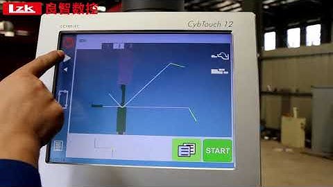 LZK| CT12 system Graphical programming function demo,HPB-125T3200  servo CNC press brake.