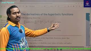 Hyperbolic functions MEI A Level year 2#mathkingmaker#urbanpro#amitpanchal