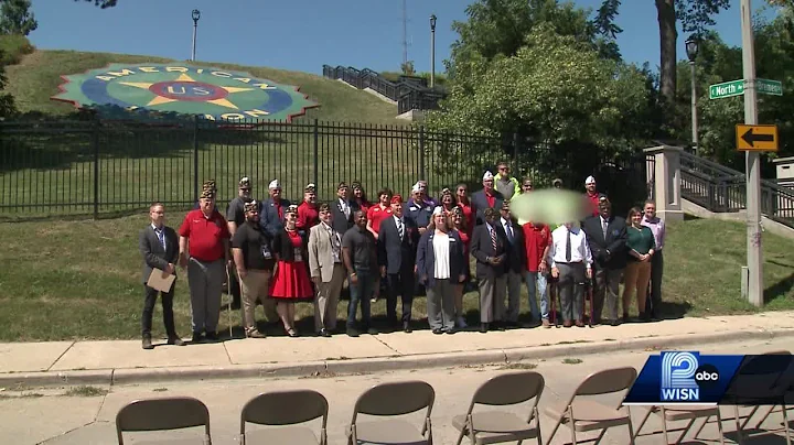 Restored American Legion emblem dedicated at Kilbo...