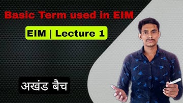 EIM 3rd semester polytechnic Lecture 01 @Electrical Zindagi Basic Terms used in EIM Electrical Quant