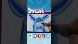 No. 471 - Glaceon painting #painting  #pokemon #glaceon