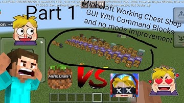 Minecraft Working Chest Shop With Toggleable GUI With Command Blocks Improvement Part 1