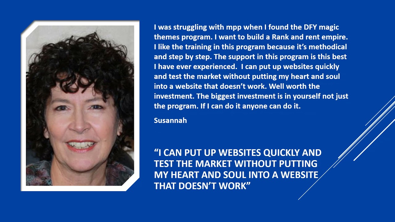 DFY Magic Themes Testimonial Reviews