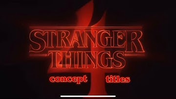 Stranger Things 4 Title Sequence (maybe)