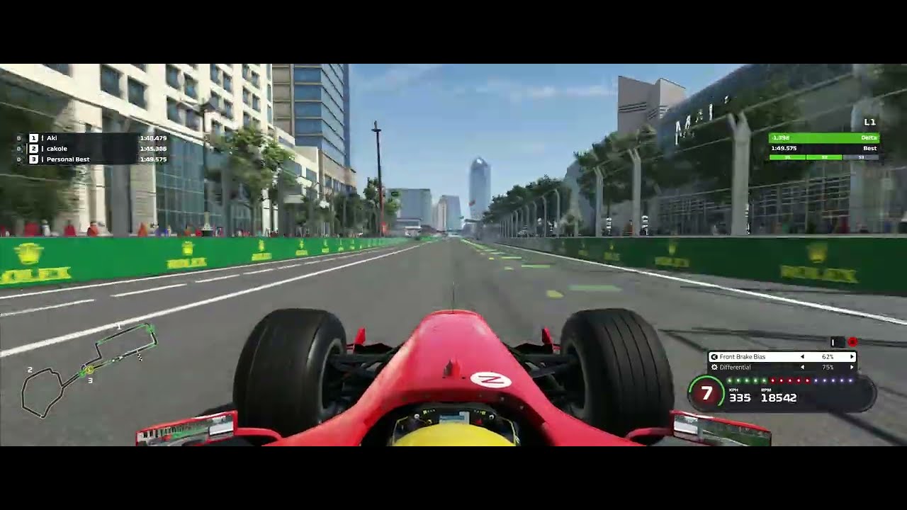 F1 2019 - Baku circuit - Ferrari F2004 - Fast lap