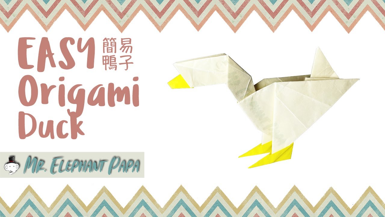 How to make a paper duck - Easy paper crafts 