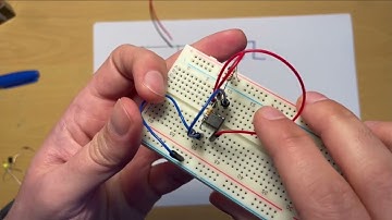 Construction of a 4-Stage D-Type Binary Counter and 555 Astable on Breadboard