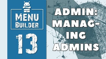 Menu Builder [EN] - 13 - Admin: Managing Admins [Bots Constructor Telegram]
