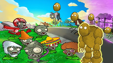 Plants Vs Zombies Zomplants Vs Zombotany Wall Nut Mod Gameplay