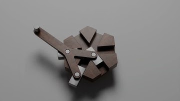 Exploring the Trammel of Archimedes (Do-Nothing Machine): Endless Loop Motion #3d #render #machine