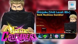 How To Easily Beat & Macro New JJK Raid: Act 5 To Get Secret Hakari in Anime Crusaders!! (Roblox)