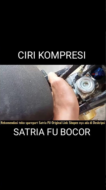 Characteristics of leaking Satria FU compression #satriafu #satriaf150 #suzukiraider150