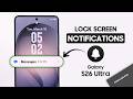Samsung S26 Ultra: How to Enable Lock Screen Notifications!
