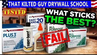 Which Drywall Joint Compound Sticks Best? Hint: one FAILED