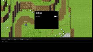 JS MMORPG Engine - Settings Menu with Toggle Switch UI Element