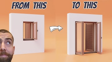 Procedural Window with Geometry nodes in Blender 3.0