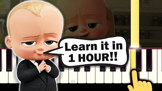 Boss Baby - Theme song - EASY Piano tutorial