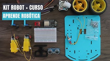 Kit Robot Móvil con ESP32 para Principiantes + Curso: 4 Proyectos en 1