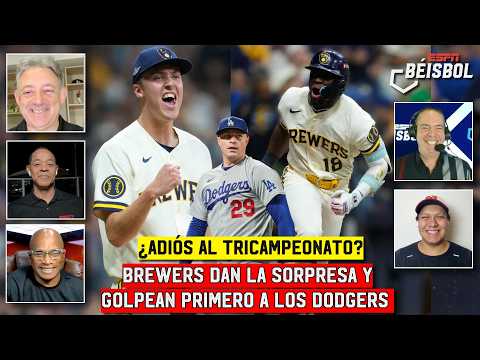 DODGERS CAYERON en el PRIMER JUEGO vs BREWERS y se pone EN PELIGRO el TRICAMPEONATO | ESPN Beisbol