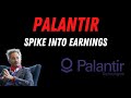 PALANTIR STOCK UPDATE (PLTR SPIKE INTO EARNINGS)