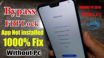Huawei Y9 2019 Frp Lock Google Account Lock Bypass Without Pc 100% | App Not installed Huawei Frp