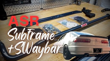 Installing ASR Subframe Brace and Swaybar on my 1992 DB2 (DA) Acura Integra GSR