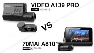 SUNNY - Viofo A139 Pro vs 70mai A810 : 4K Dashcam