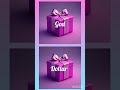 Choose your giftchoose one of them god vs dollar  wait for open  vs viral box shorts