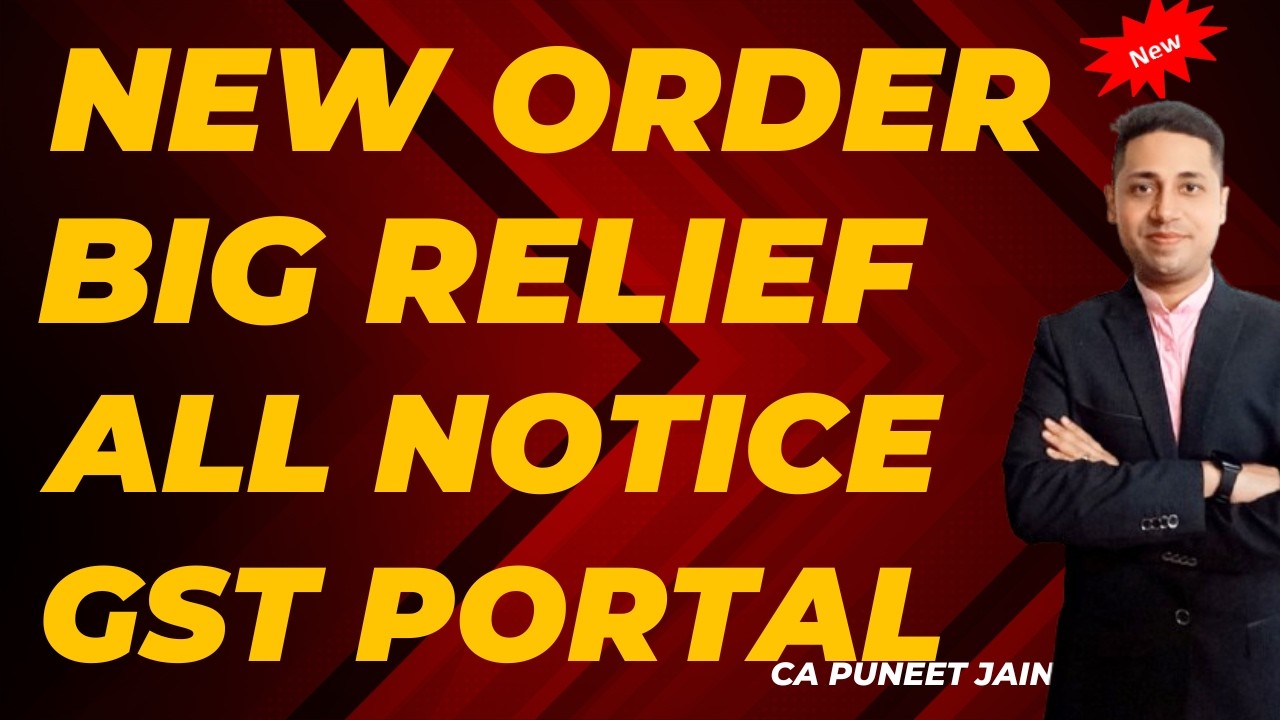 GST New order All Notice issued on GSt Portal Invalid Demand Big GST Relief Notice reply GSt Appeal