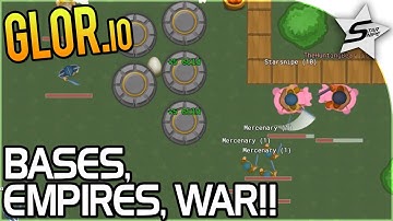 Glor.io - EPIC Base & WAR with the STRONGEST EMPIRE! - FREE Base Building IO Game - Glor.io Gameplay