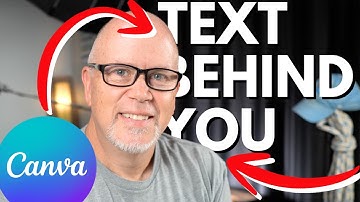 Put Text Behind You in Canva Pro (Easy!)