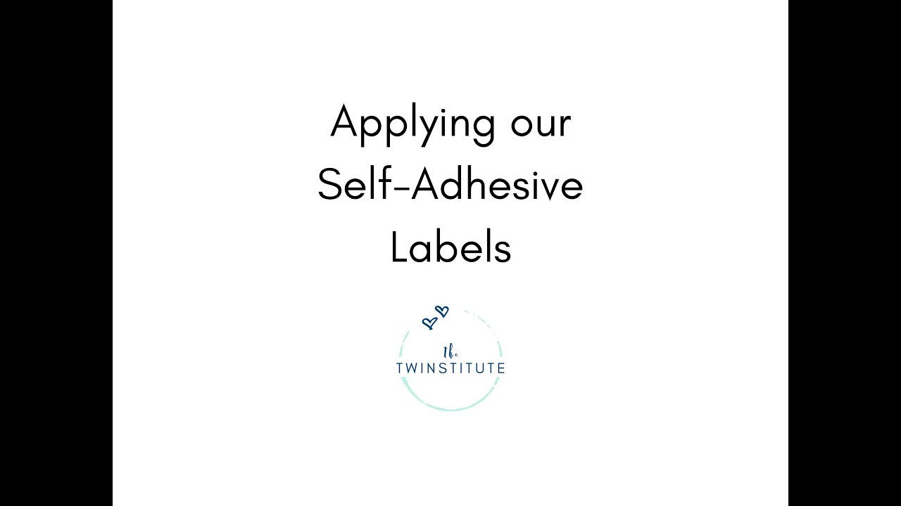 Applying our Self Adhesive Labels