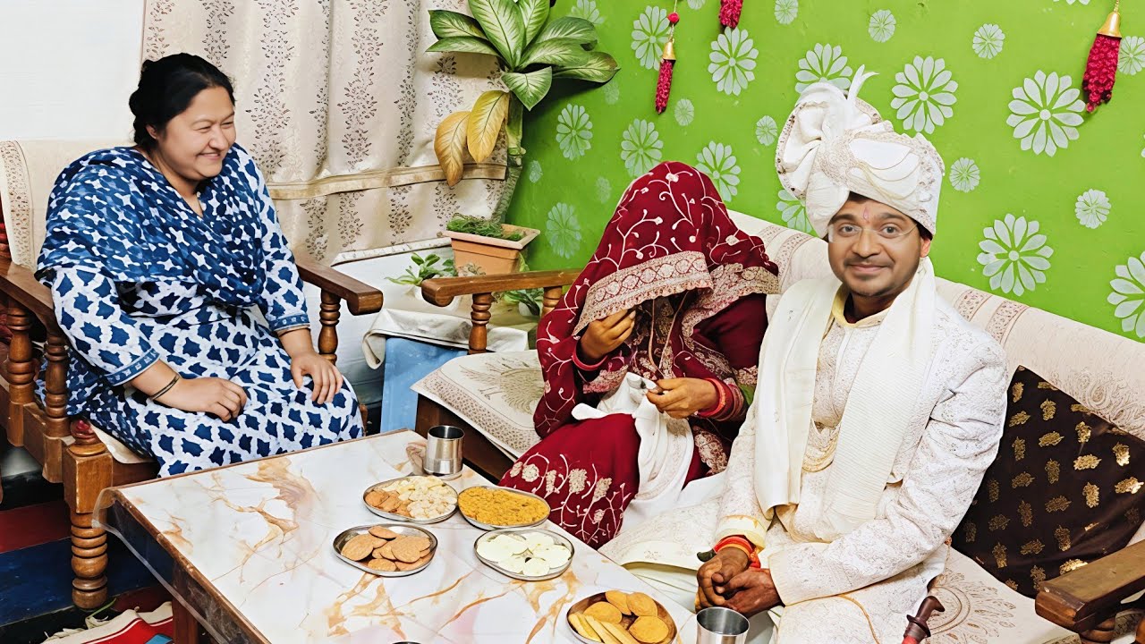 [Chacha chachi Aaye kuldevta ke pair padane Ghar] 🙏