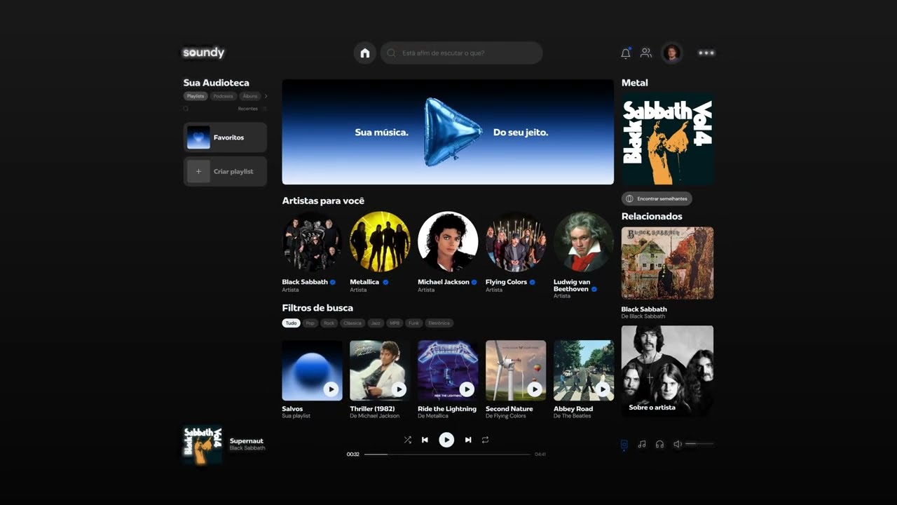 Music App Interface Concept