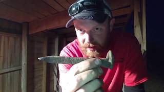 Railroad Spike grill set pt 1: Forging the fork