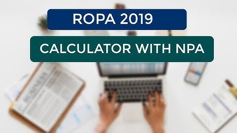 ROPA 2019 Calculator with NPA