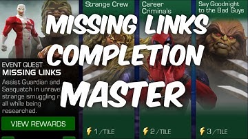 Missing Links | July Event | Master Mode | All Boss Fights | Marvel Contest Of Champions