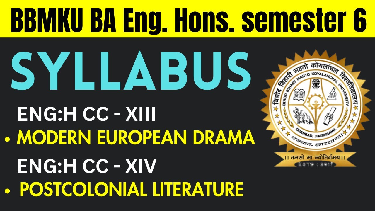 BBMKU BA Eng  Hons  semester 6 syllabus