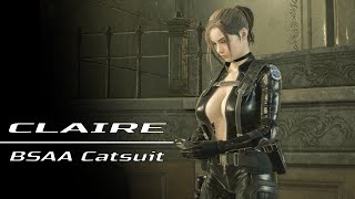 CLAIRE BSAA CATSUIT | RESIDENT EVIL 2 | Claire mod [4K 60FPS]