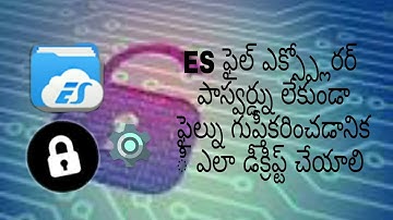 How to decrypt ES file explorer encrypt file without passwor